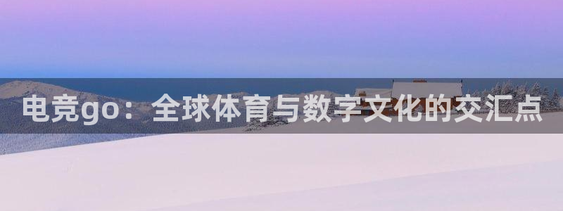 雷火电竞网站：电竞go：全球体育与数字文化的交汇点